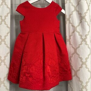 Janie and Jack Scarlet Textured Dress